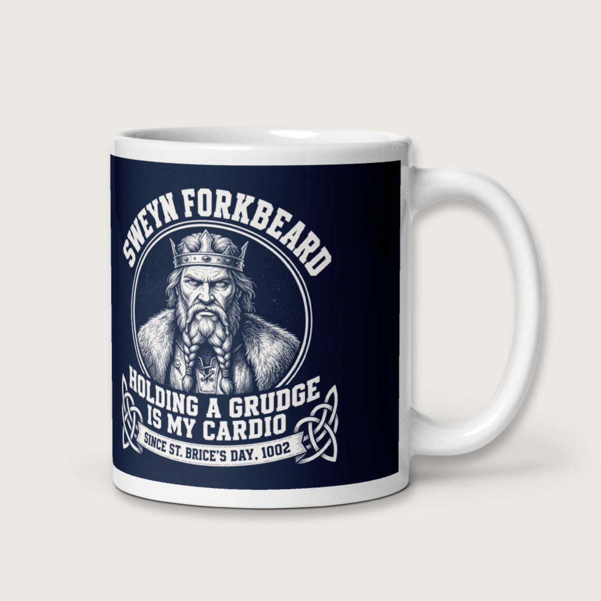 Sweyn Forkbeard Holding a Grudge Is My Cardio Mug - history buff gift by HistoHead