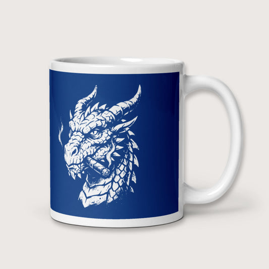 Smoking Dragon Mug - history buff gift by HistoHead