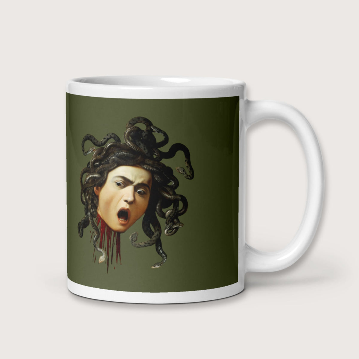 Medusa by Caravaggio Mug - history buff gift by HistoHead