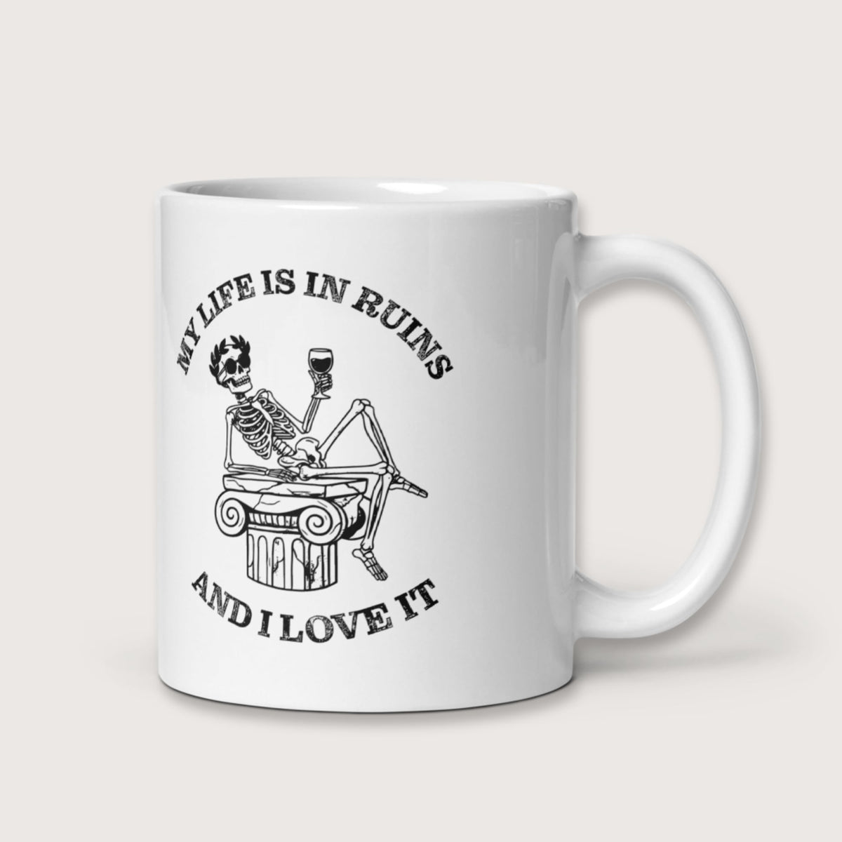 My Life is in Ruins Mug - history buff gift by HistoHead