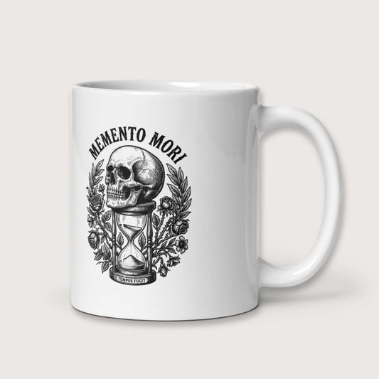 Memento Mori Tempus Fugit Mug - history buff gift by HistoHead