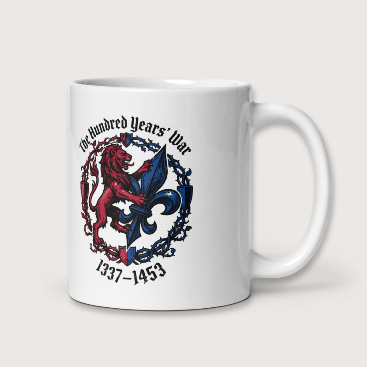 The Hundred Years' War Mug - history buff gift by HistoHead