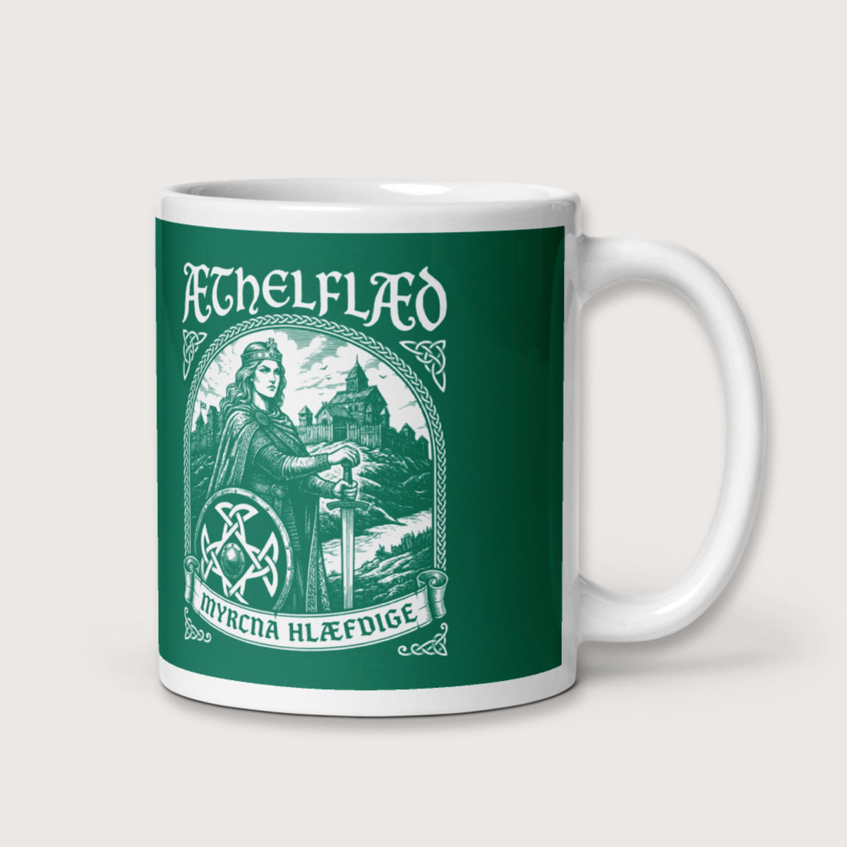 Aethelflaed Lady of the Mercians Old English Mug - history buff gift by HistoHead