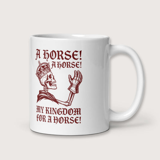 My Kingdom for a Horse Mug - history buff gift by HistoHead