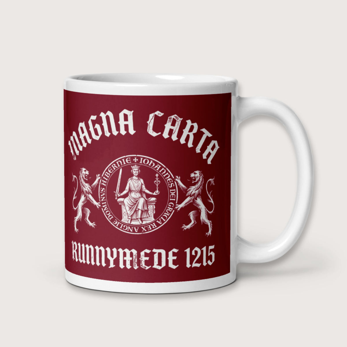 Magna Carta King John Seal Mug - history buff gift by HistoHead