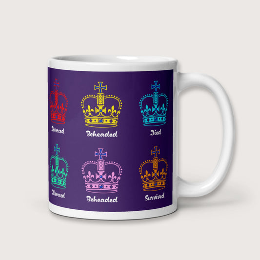 Six Queens Mug - history buff gift by HistoHead