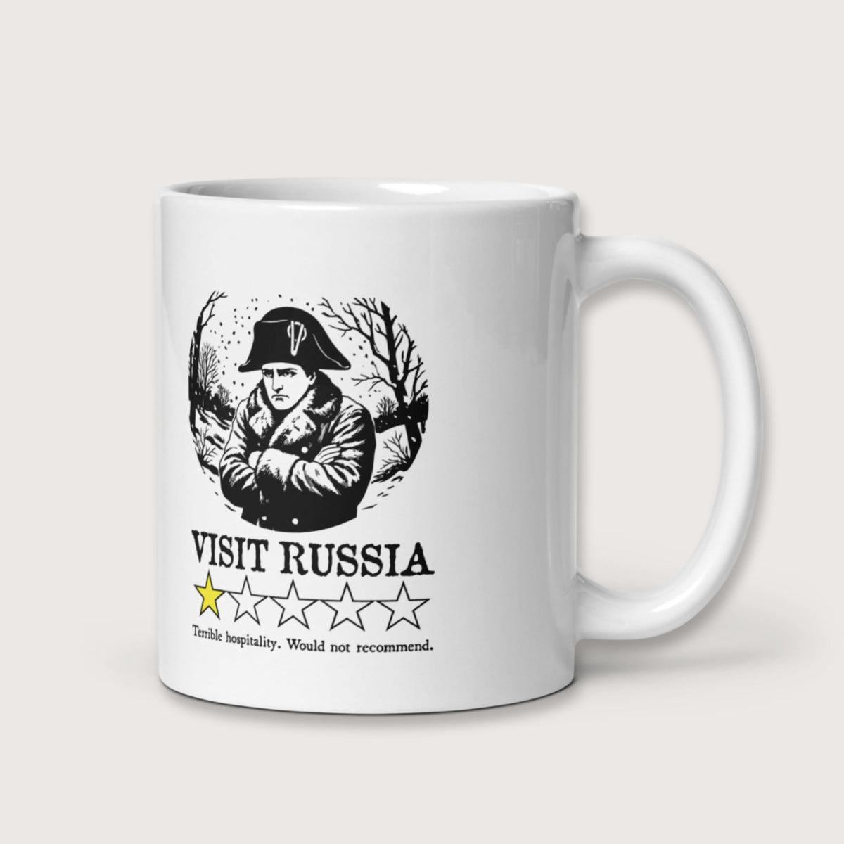 Napoleon Visit Russia Review Mug - history buff gift by HistoHead
