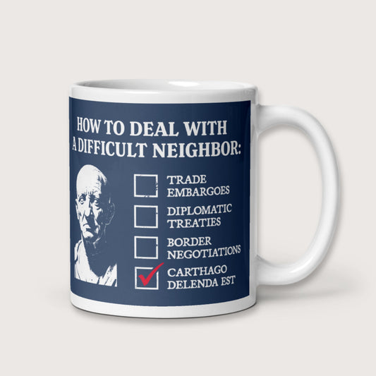 Cato's Foreign Policy Mug - history buff gift by HistoHead