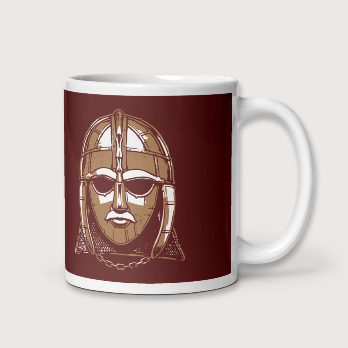 Sutton Hoo Helmet Mug - history buff gift by HistoHead