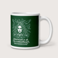 The Morrigan Underneath I'm a Sweetheart Mug - history buff gift by HistoHead
