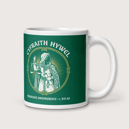 Cyfraith Hywel Progressive Jurisprudence Mug - history buff gift by HistoHead