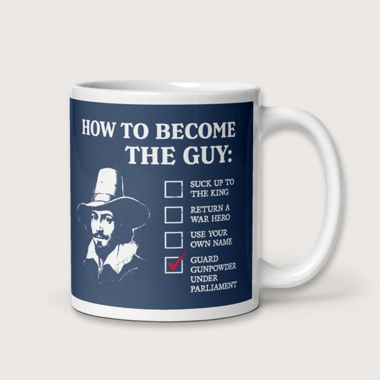 Guy Fawkes How to Become the Guy Mug - history buff gift by HistoHead