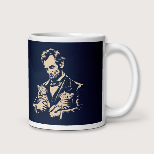 Lincoln's Cats Mug - history buff gift by HistoHead
