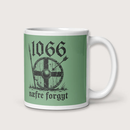 1066 Never Forget in Old English Mug - history buff gift by HistoHead