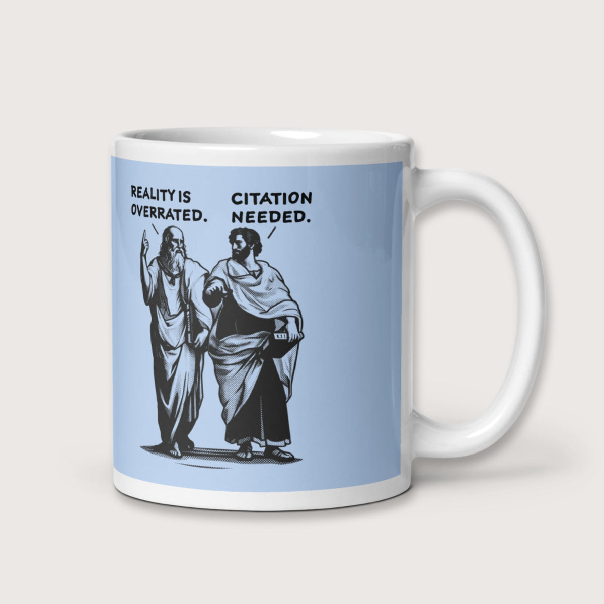 Plato & Aristotle Debate Mug - history buff gift by HistoHead