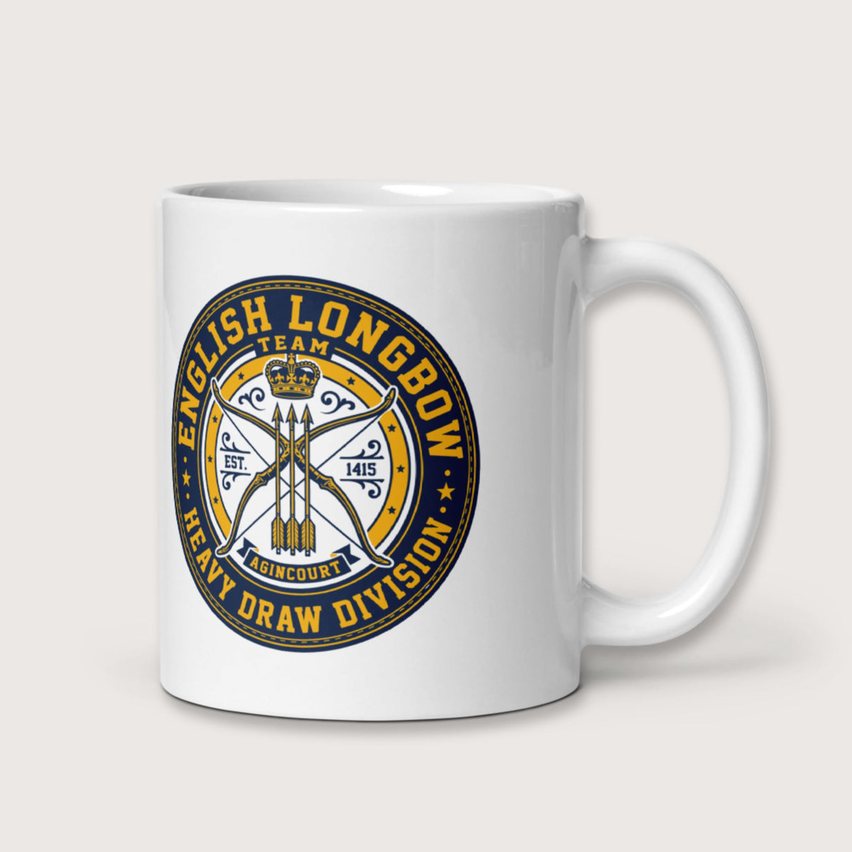 English Longbow Heavy Draw Division Mug - history buff gift by HistoHead
