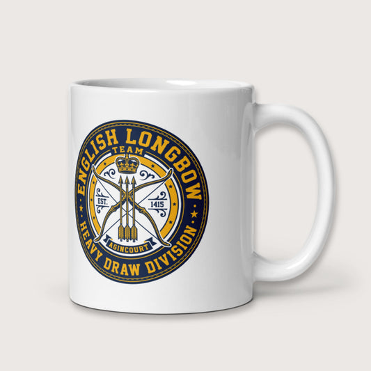 English Longbow Heavy Draw Division Mug - history buff gift by HistoHead