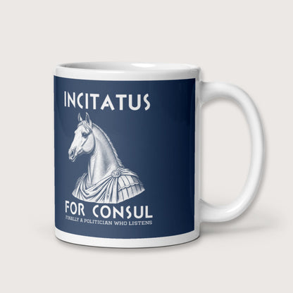 Incitatus For Consul Mug - history buff gift by HistoHead