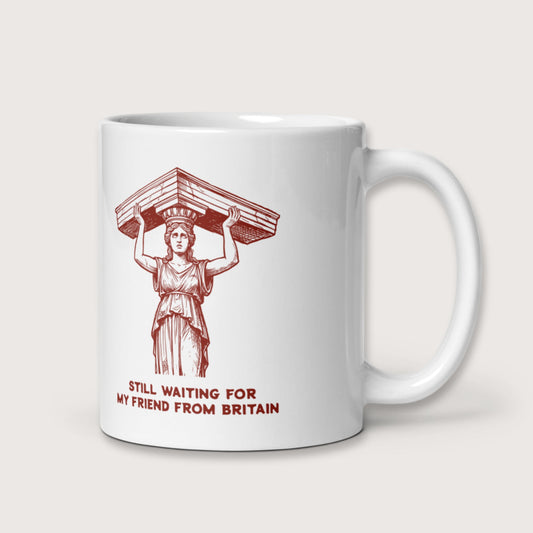 Caryatid Waiting for Her Friend Mug - history buff gift by HistoHead