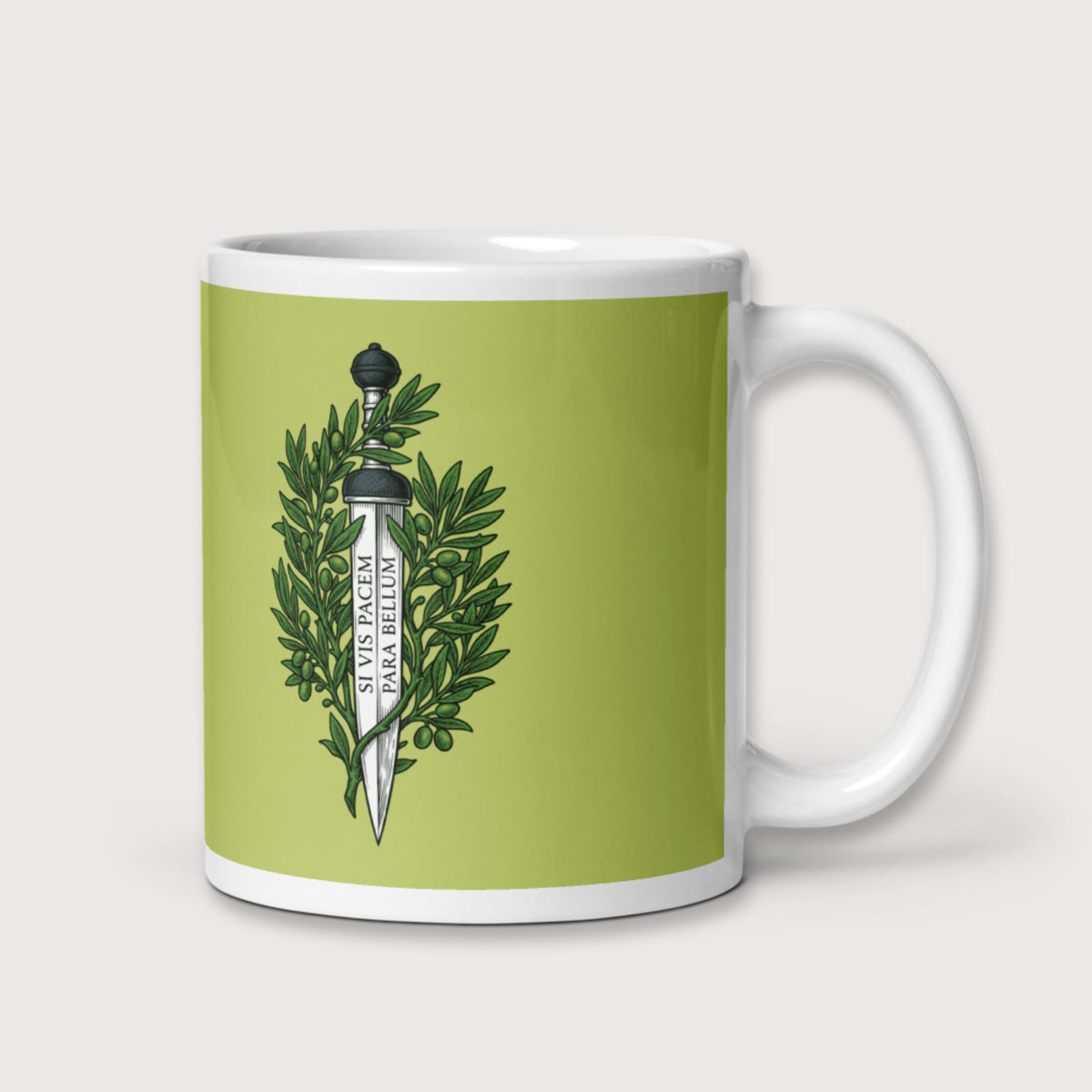 Si Vis Pacem Para Bellum Latin Phrase Mug - history buff gift by HistoHead