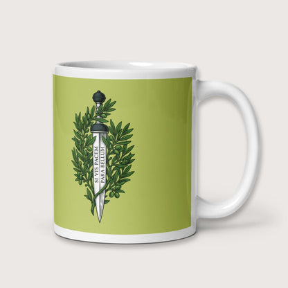 Si Vis Pacem Para Bellum Latin Phrase Mug - history buff gift by HistoHead