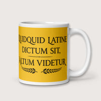 Whatever Is Said in Latin Seems Deep Mug - history buff gift by HistoHead