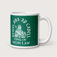 Hywel Dda King of Welsh Law Mug - history buff gift by HistoHead