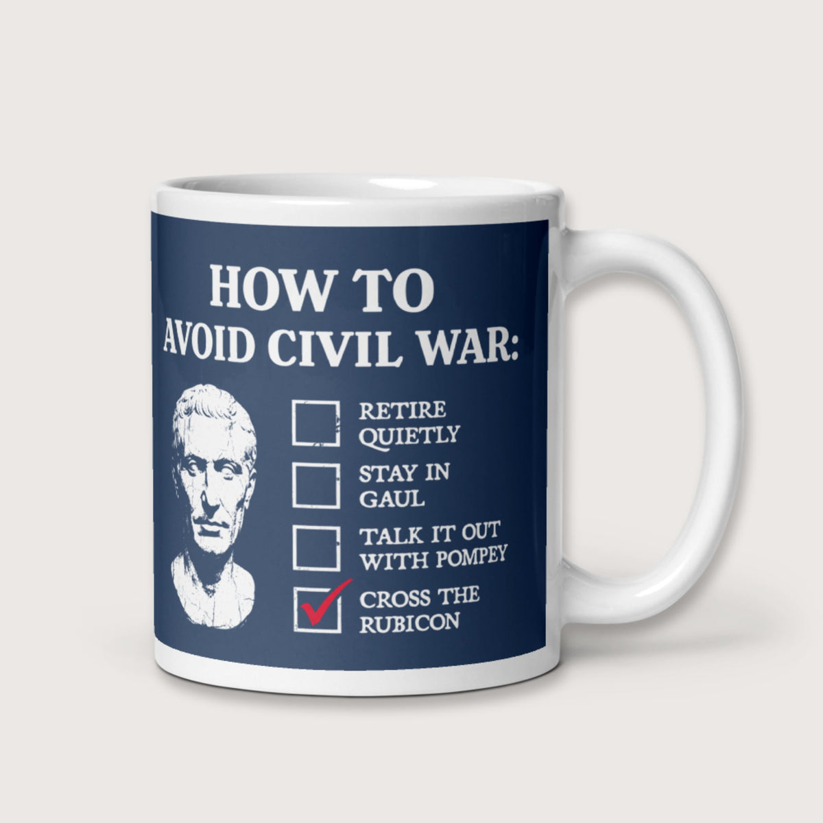 Caesar's Peace Plan Mug - history buff gift by HistoHead