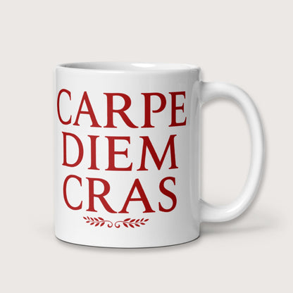 Seize the Day Tomorrow in Latin Mug - history buff gift by HistoHead