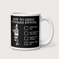 Vlad the Impaler How to Greet Guide Mug - history buff gift by HistoHead