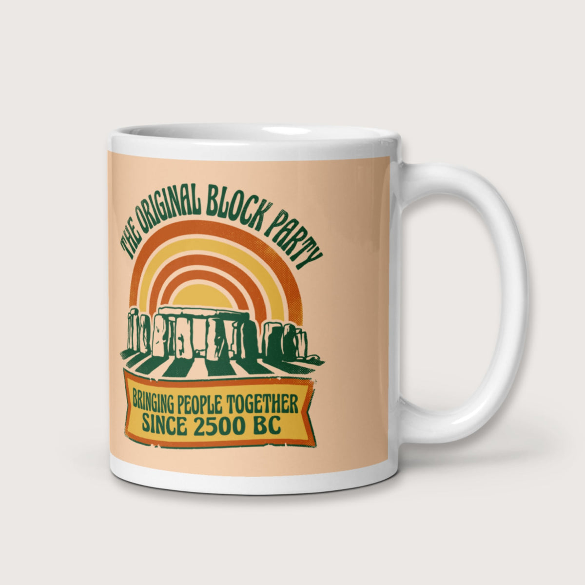Stonehenge Block Party Mug - history buff gift by HistoHead