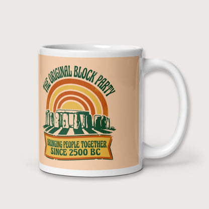Stonehenge Block Party Mug - history buff gift by HistoHead