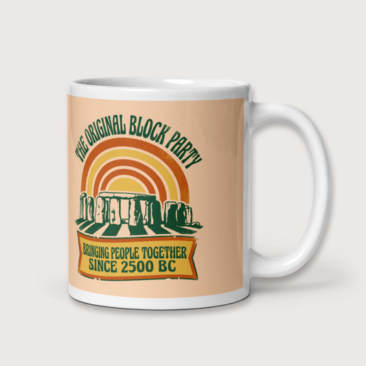 Stonehenge Block Party Mug - history buff gift by HistoHead