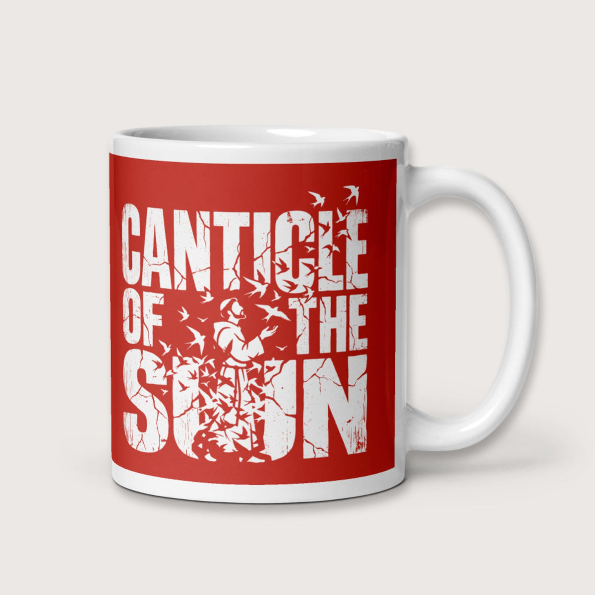 Canticle of the Sun Saint Francis of Assisi Birds Mug - history buff gift by HistoHead