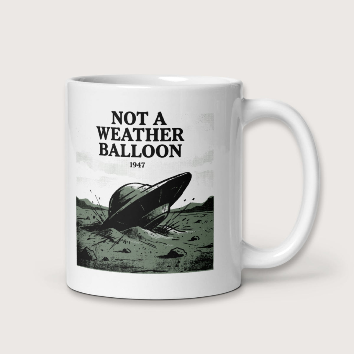Roswell Weather Balloon Mug - history buff gift by HistoHead