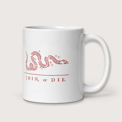Join Or Die Mug - history buff gift by HistoHead