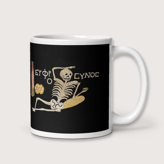 Skeleton Mosaic Mug - history buff gift by HistoHead