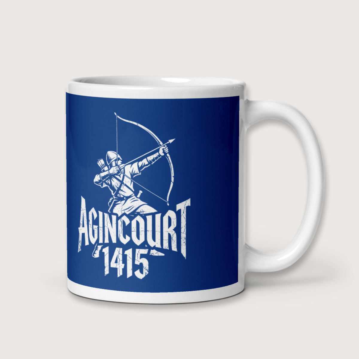Agincourt 1415 Longbowman Mug - history buff gift by HistoHead