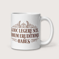 If You Can Read This You Have Too Much Education in Latin Mug - history buff gift by HistoHead
