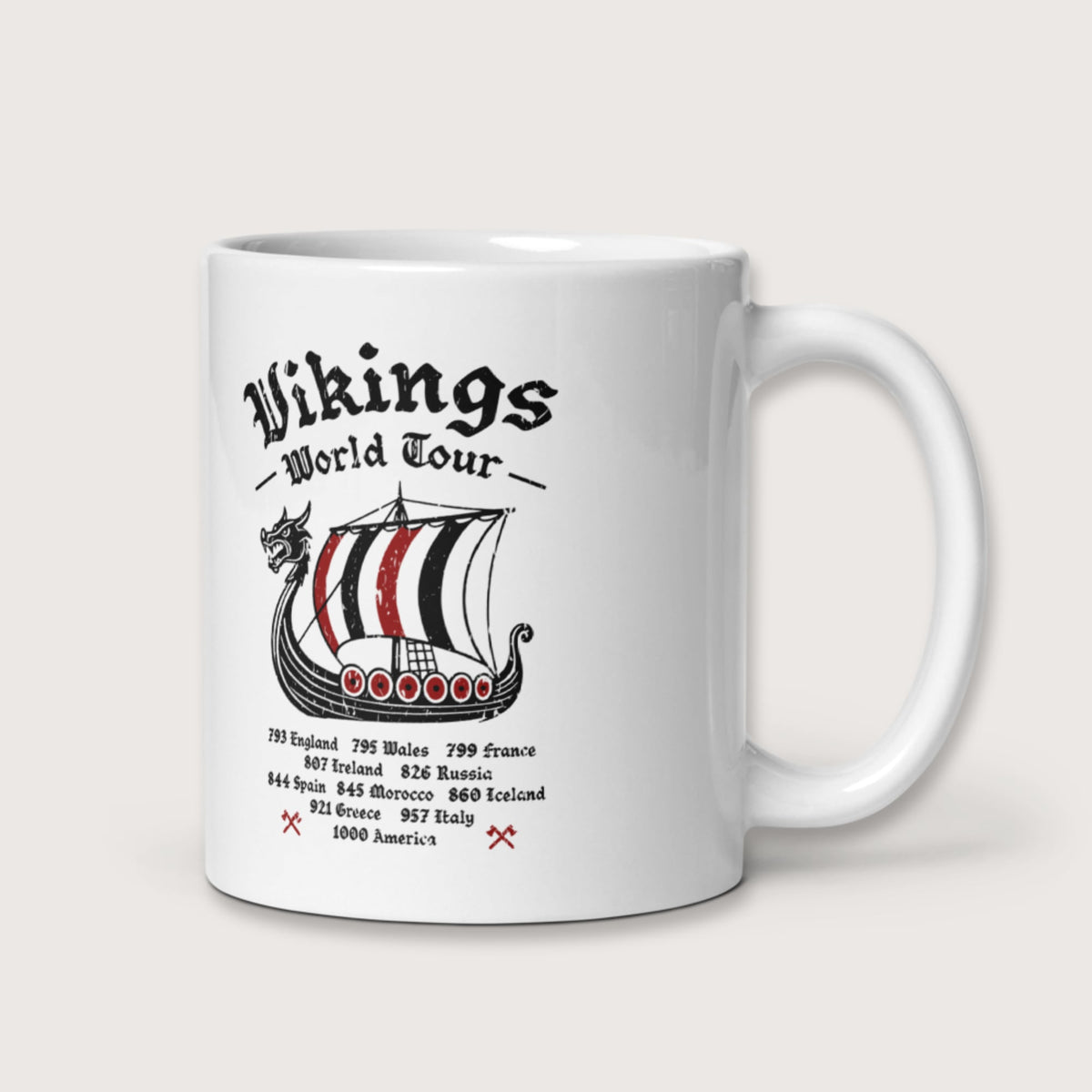 Vikings World Tour Mug - history buff gift by HistoHead