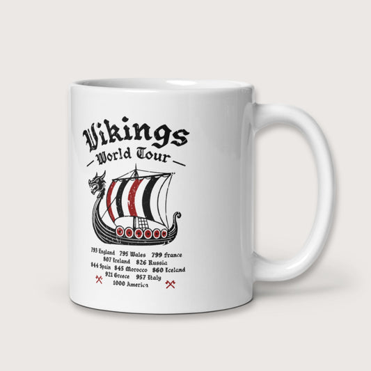 Vikings World Tour Mug - history buff gift by HistoHead