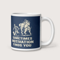 Motivation Finds You War Elephant Edition Mug - history buff gift by HistoHead