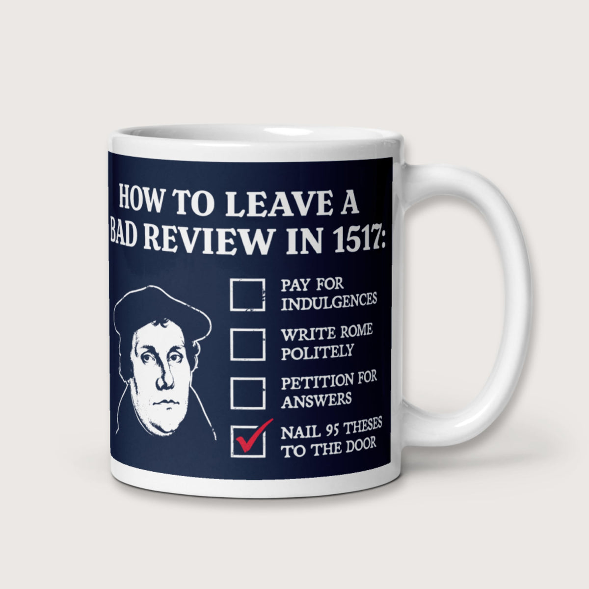 Martin Luther's Conflict Resolution Mug - history buff gift by HistoHead
