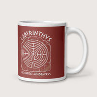 Labyrinthus Here Lives Minotaur Mug - history buff gift by HistoHead