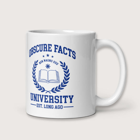 Obscure Facts University Mug - history buff gift by HistoHead