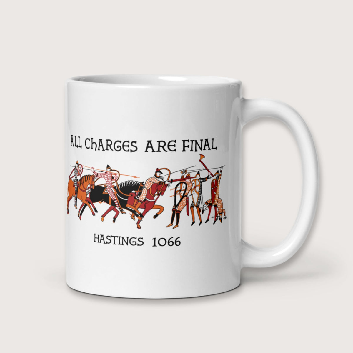 Bayeux Tapestry All Charges Are Final Mug - history buff gift by HistoHead