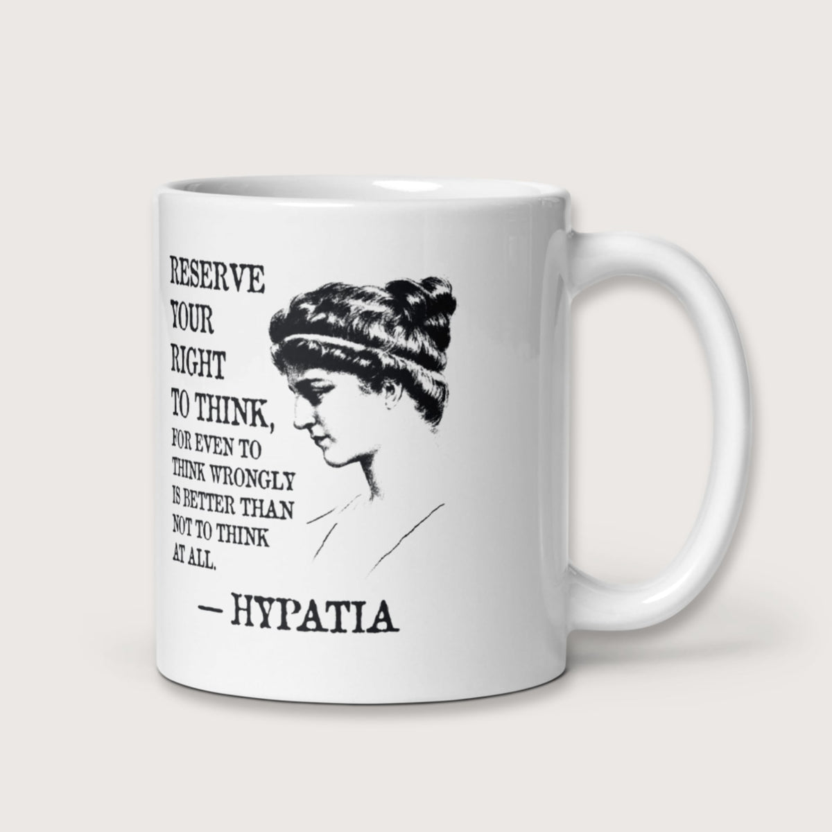 Hypatia Quote Mug - history buff gift by HistoHead