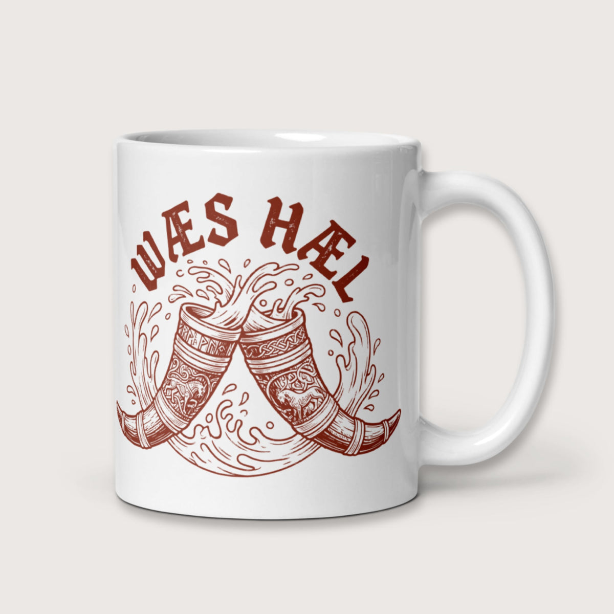 Wæs Hæl Mug - history buff gift by HistoHead