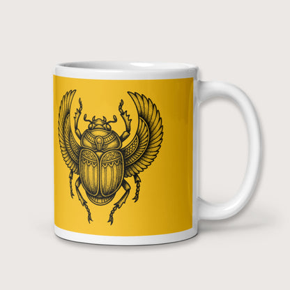 Khepri God of Rebirth Mug - history buff gift by HistoHead