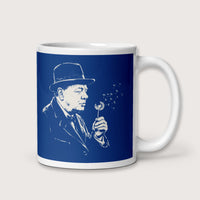 Winston Churchill Blowing Wishes Mug - history buff gift by HistoHead